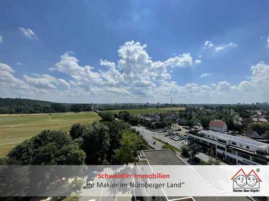 Traumhafter Ausblick: Schickes 1-Zimmer-Apartment mit Einbauküche und KFZ-Stellplatz in Erlangen