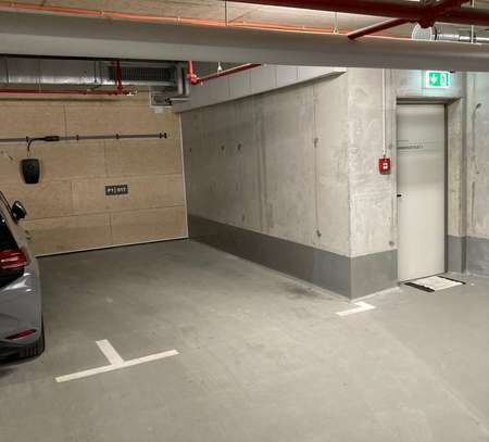 Parkplatz in der neuen Tiefgarage Am Papierbach im Zentrum von Landsberg zu vermieten