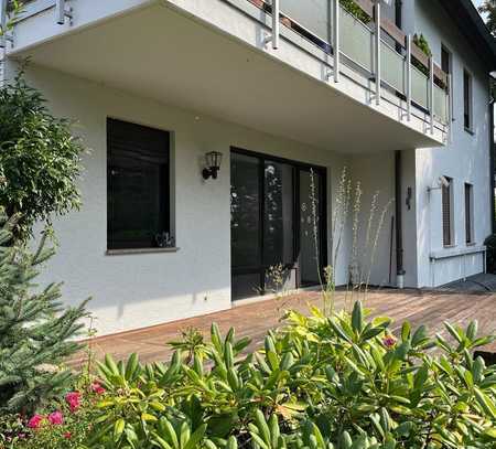 gepflegte 2 Zi. Wohnung in HU-Steinheim mit Garten und Relax-Terrasse - von privat