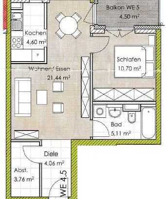 Neubau | 2 ZKBT | EG | 3 Sonnenausrichtungen Ost/Süd/West | Abstellraum | TG-KFZ | Terrasse | Garten