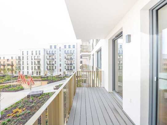 Moderne und Großzügige 5-Zimmer-Wohnung mit 2 Bädern, Balkon und EBK auf 118m² in ERSTBEZUG!