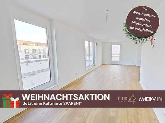 ++ Sparen, sparen, sparen: 3-Zi.-Whg. mit riesigem Balkon & Einbauküche zum Erstbezug ++