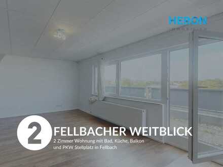 FELLBACHER WEITBLICK - 2 zimmer Wohnung mit Bad, Küche, Balkon und PKW Stellplatz in Fellbach