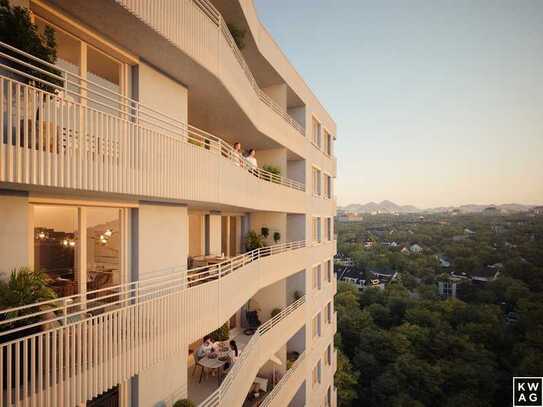 Stadtblick: 2-Zimmer mit Balkon und Loggia