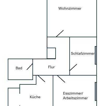 Gepflegte 3-Zimmer-Souterrain-Wohnung mit Gartennutzung und Pool in Niederkassel