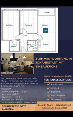 498.0 € - 77.9 m² - 3.0 Zi.