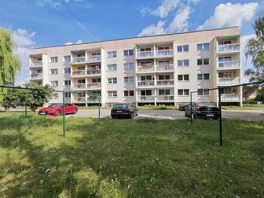 Dreiraumwohnung über den Dächern von Bernburg - Balkon!