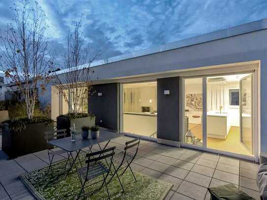 Duplex-Dachterrassenwohnung, 148 m², zukunftssicher, außergewöhnlich, 60 m² Wohnen an 60 m² Terrasse