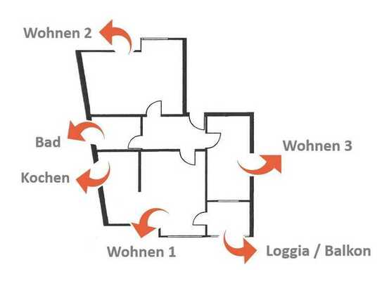 Schöne u. zentrale 3,5-Zimmer-Wohnung am "Stadtpark am Ahseteich"