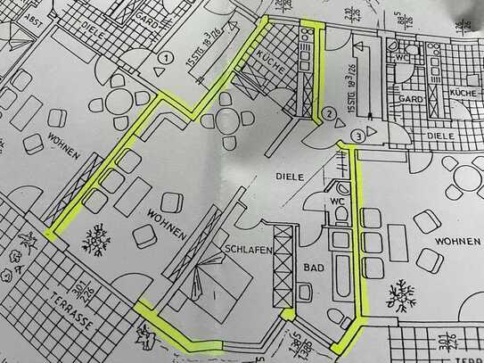 Modere Wohnung mit zwei Zimmer KDB, Gäste WC zur Miete in Remscheid