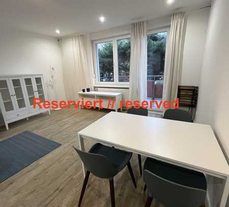 tolle 2-Zimmer-Wohnung mit Balkon und Garten // cosy furnished 1-Bedroom-apartment w Terrace