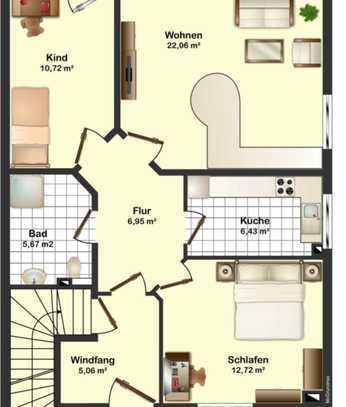 Helle 3-Zimmer-Wohnung mit Terrasse & Stellplatz in Tostedt zu vermieten