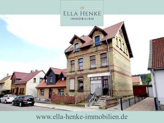 Gemütliches Backsteinhaus zum Modernisieren mit kleinem Laden, Hinterhaus + Garten.