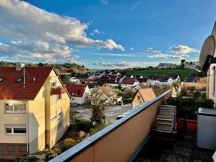 Super schöne 2,5 Zi-Whg. (ca. 97 m²) mit Dachterrasse, EBK, Garage uvm in Heimsheim