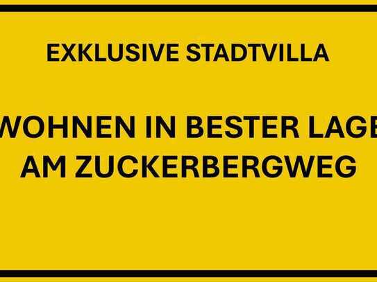 Exklusive Stadtvilla mit schönem Gartengrundstück in beliebter Lage im Zuckerbergviertel