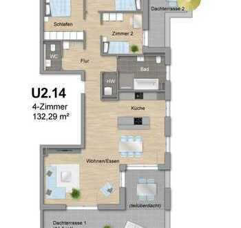 Bezugsfertig 2023: Betreutes Wohnen :: 4-Zimmer-Penthousewohnung - St. Georgen im Schwarzwald