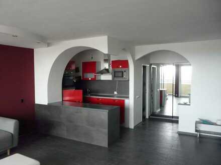 Exklusive und moderne 1-Zimmer-Wohnung mit Balkon und Einbauküche in Ludwigshafen am Rhein