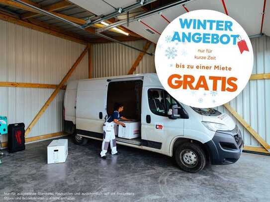 WINTERAKTION: Erste Miete gratis! 35 m² Lager- & Hallenflächen zur Miete