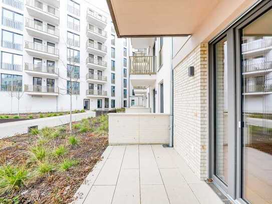 Elegant - Modern - Hochwertig! Schöne 3-Zi.-Erdgeschoss-Wohnung mit Terrasse in *Erstbezug*
