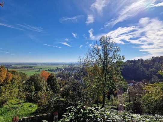 Exklusives Baugrundstück in Hanglage von Schwabegg! Weitblick und Bergblick!