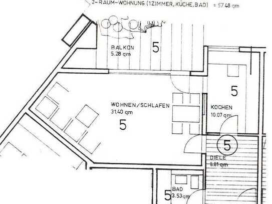 Tolle 1,5-Zimmer-Wohnung im Zentrum. Mit Balkon, Kellerraum & Tiefaragenstellplatz in Kastellaun
