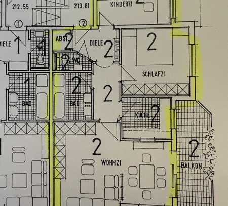 Schöne 3,5-Zimmer-Wohnung mit gehobener Innenausstattung mit Balkon und EBK in Bad Mergentheim