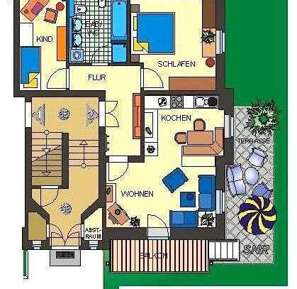 www.gz-i.de: Plauen: Vermietete Wohnung im Hochparterre mit großem Balkon, Gartenterrasse mit gro...