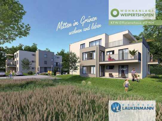 KFW-40 NH mit staatlicher Förderung Wohnung mit Terrasse und Gartenanteil 3-Zimmer Erstbezug