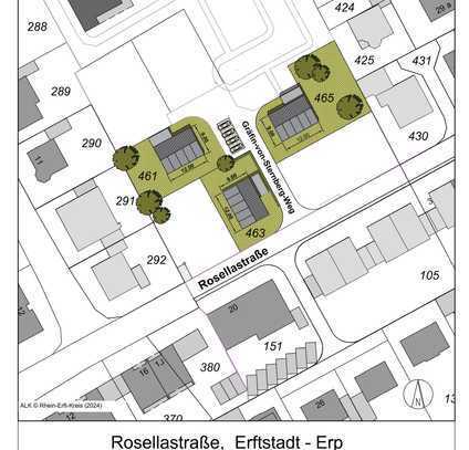 Grundstücke im Baugebiet Erftstadt-Erp