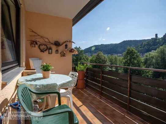 Toller Grundriss! Vermietete 2-Zimmer-ETW mit toller Aussicht in Bad Liebenzell!