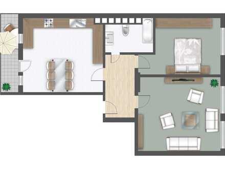 Kapitalanlage! Zentral gelegene 2,5-Zimmer-Wohnung in der Stadtmitte