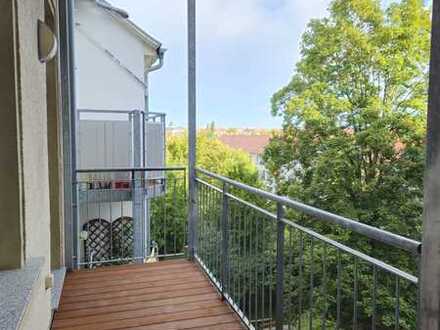 Zentrumsnahe Stadtwohnung für Familie mit Balkon und Tageslichtbad