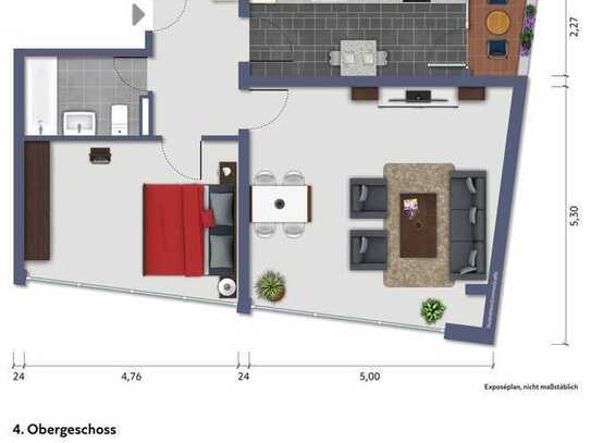 Zentral gelegene 2-Zimmer-Wohnung mit Balkon in Mönchengladbach-Rheydt