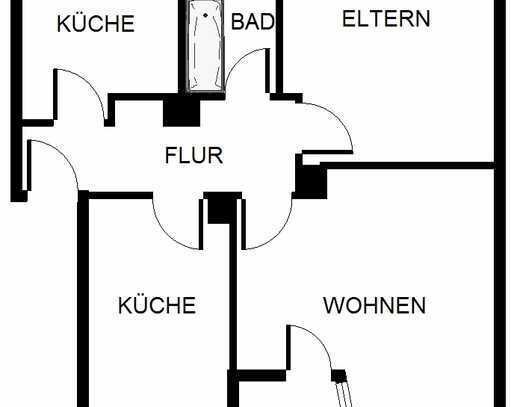 3-Zimmer-Wohnung in Gelsenkirchen Scholven