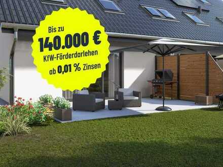 Nachhaltiges Zuhause: energieeffizientes Reihenhaus im KfW-40-Standard