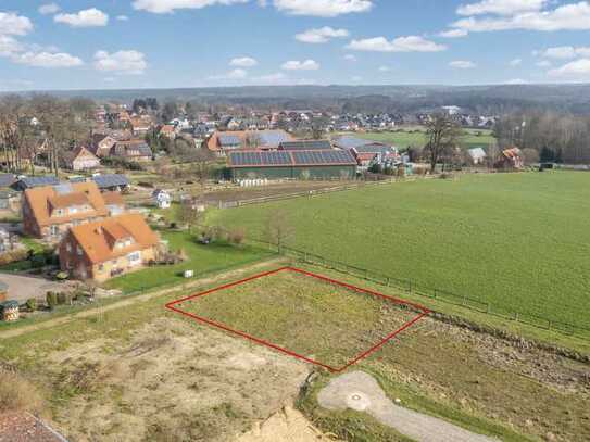 Traumlage: Grundstück in Sackgassenlage, angrenzend an Pferdewiesen in Amelinghausen