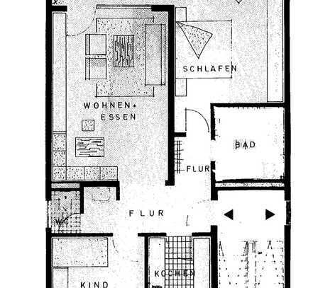 Gutgeschnittene und renovierte 3-Zimmer-Wohnung mit Balkon in Stuttgart Weilimdorf