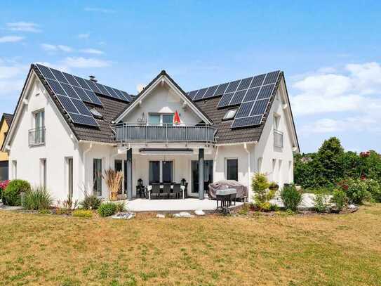 Energiesparend mit Photovoltaik und Wärmepumpe! Modernes Haus mit traumhaft großem Garten.