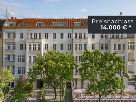 Preisnachlass sichern auf bezugsfreie, helle 1-Zimmerwohnung mit Balkon & Wannenbad