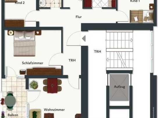 Gepflegte 4-Zimmer-Wohnung mit Balkon in Göppingen-Faurndau