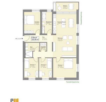 5 - Raum - Wohnung im Neubau Lutherstraße
