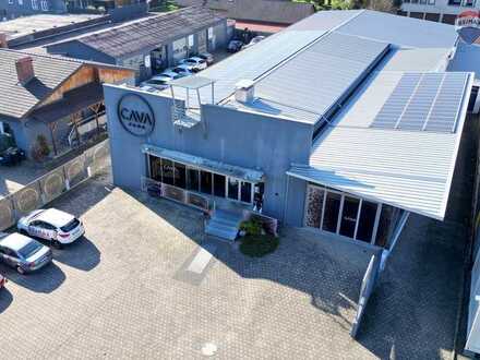 Hochwertige Gewerbehalle (2 Einheiten) mit ca. 1.460 m² Fläche, PV-Anlage und sehr guter Anbindung!
