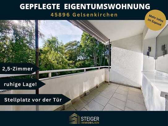 RESERVIERT! 2,5-Zimmer-Wohnung mit Loggia und Stellplatz in ruhiger Lage von Gelsenkirchen-Hassel