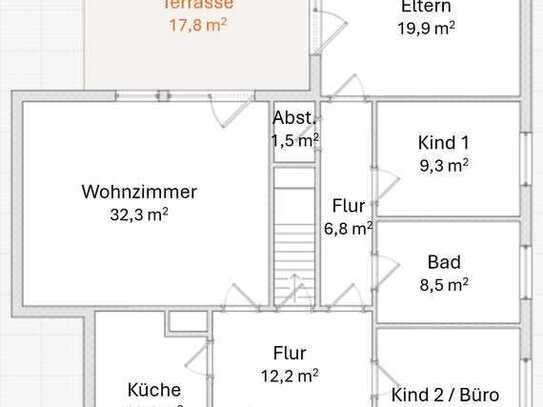 Erstbezug nach Sanierung und Einbauküche: Freundliche 4-Zimmer-EG-Wohnung mit geh. Innenausstattung