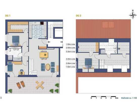 Traumhafte Penthouse-Galerie-Wohnung im Neubau