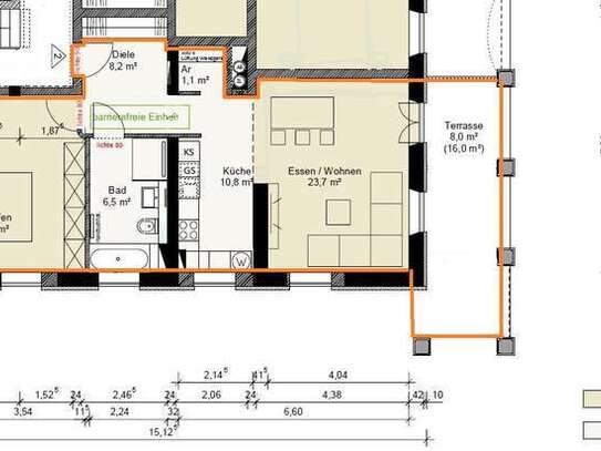 Wunderschöne helle 2 Zi.- Wohnung mit ca. 76 qm in ländlicher Umgebung