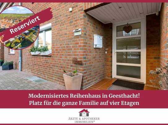 Modernisiertes Reihenhaus in Geesthacht – Platz für die ganze Familie auf vier Etagen!