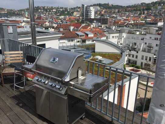 Luxuriöse Maisonette-Wohnung mit Dachterrasse im Herzen der Stadt