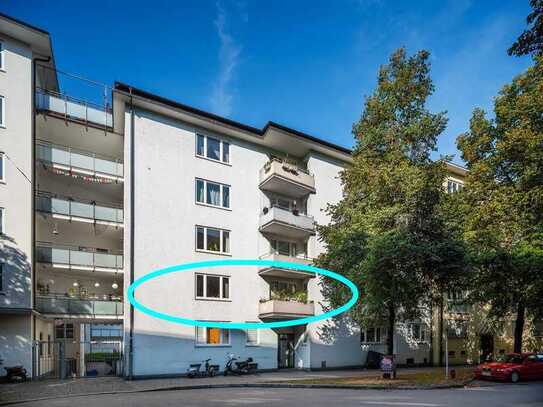 SCHÖN Immobilien: Hohenzollern-Platz - gemütliche 1-Zi-Whg mit Küche und Balkon (vermietet) -30. Nov