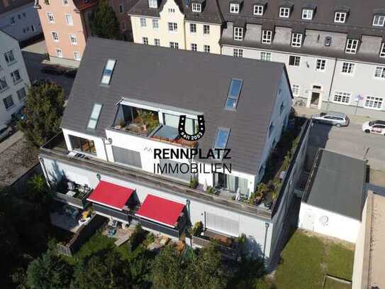 Moderne 2-Zimmer-Wohnung mit großer Dachterrasse und Energiekennwert A+ in Regensburg.